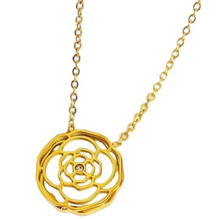 Női nyaklánc, Izmael, rozsdamentes acél, arany