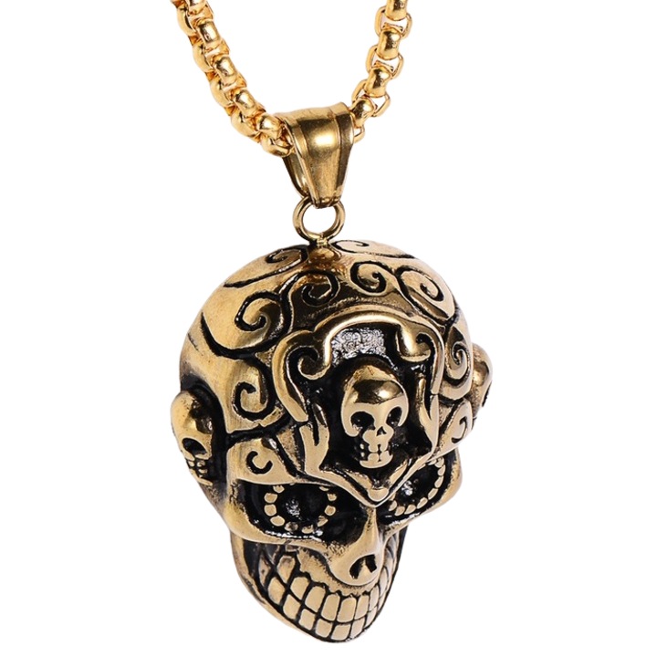 Nyaklánc, Izmael, Rozsdamentes acél, Arany