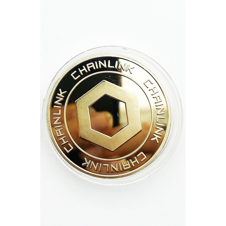 Moneda de colectie Chainlink, IZMAEL, Metal/Aliaj de zinc, Auriu