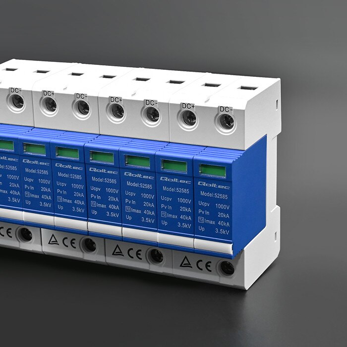 Túlfeszültségvédő DC, Qoltec, 2P, 1000V, T2, B+C - EMAG.hu