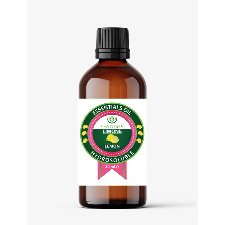 Citrom, vízben oldódó illóolaj, 30 ml, Fountain of Youth