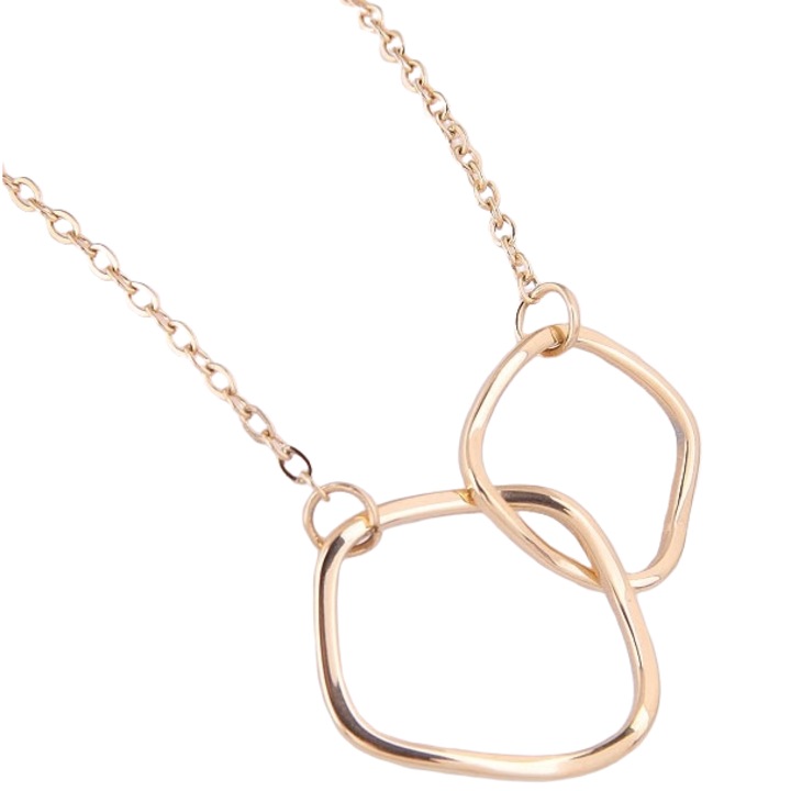 Női nyaklánc, Izmael, rozsdamentes acél, arany