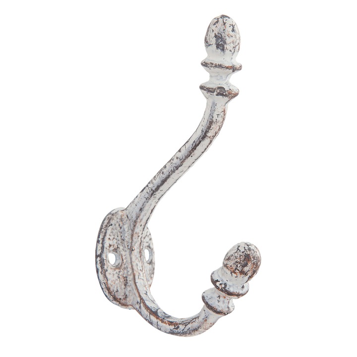 Set 2 cuiere fier gri antichizat 3x8x12 cm