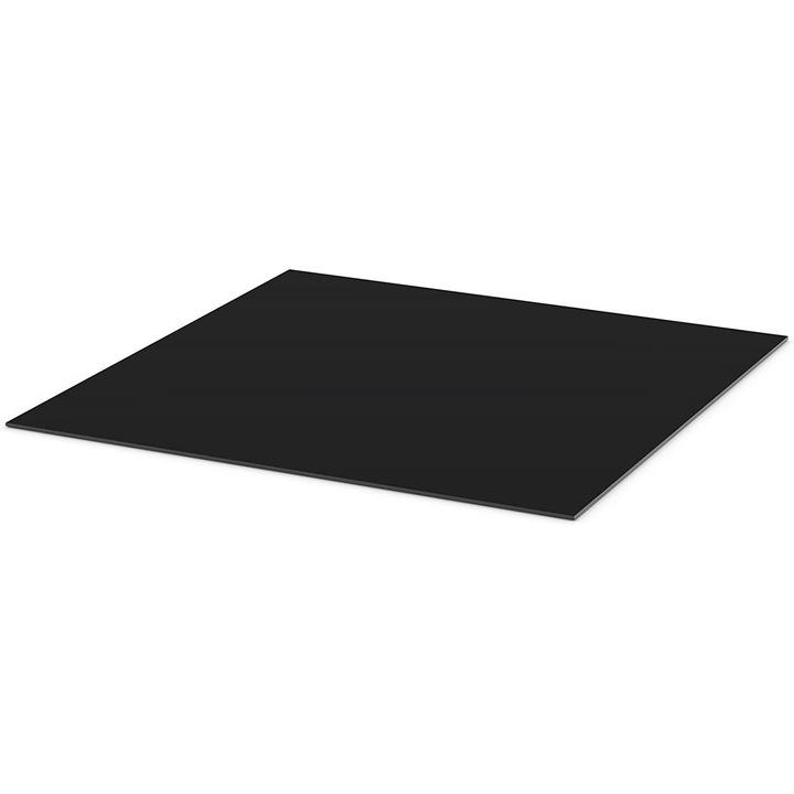 Placa aluminiu compozit, 3mm, negru lucios, 40x40 cm