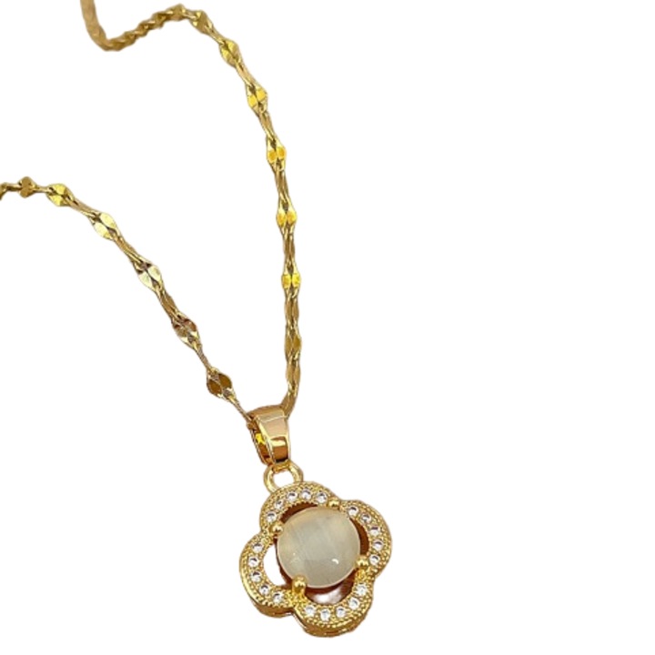 Női nyaklánc, Izmael, rozsdamentes acél, arany