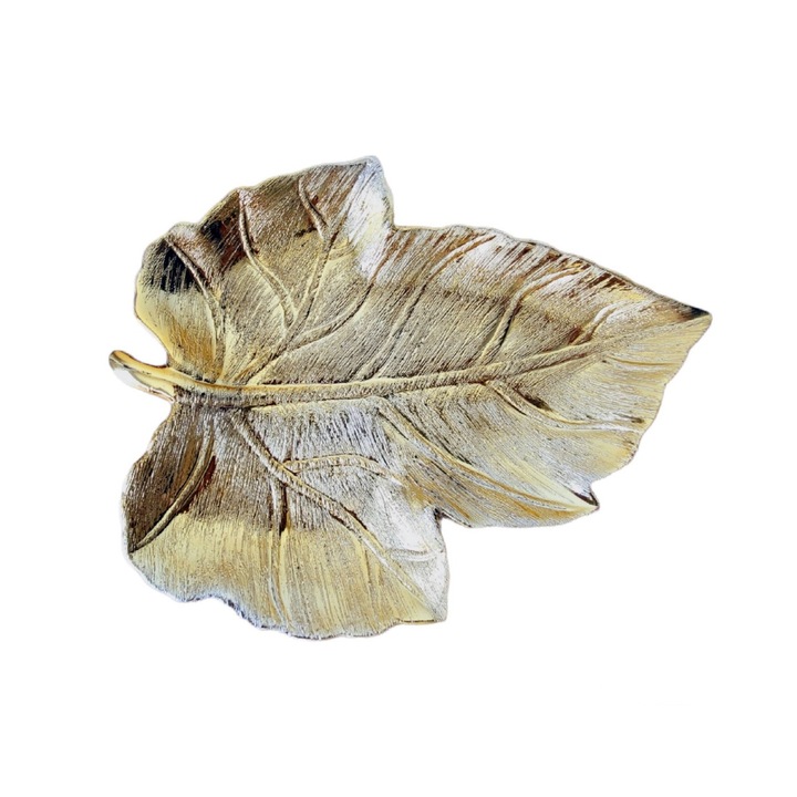 Platou Frunza, Auriu, 30 cm, DVTR0012