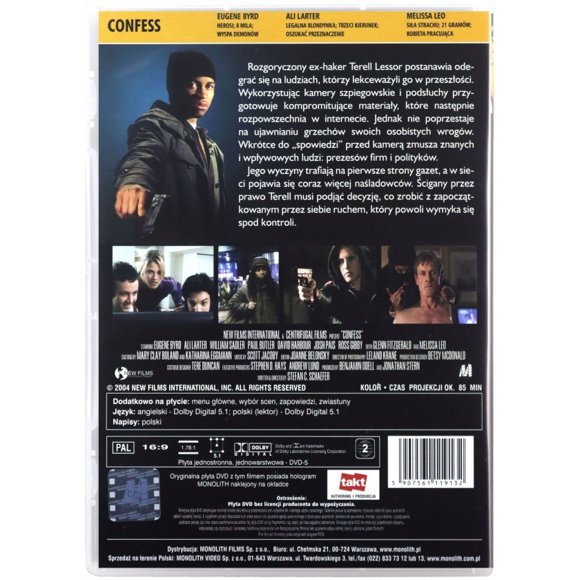 Confess [DVD] - eMAG.ro
