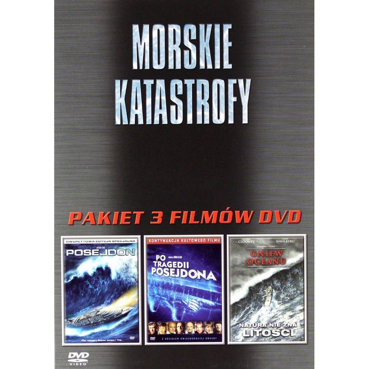 Morskie Katastrofy: Posejdon / Po tragedii Posejdona / Gniew oceanu [BOX] [4DVD]