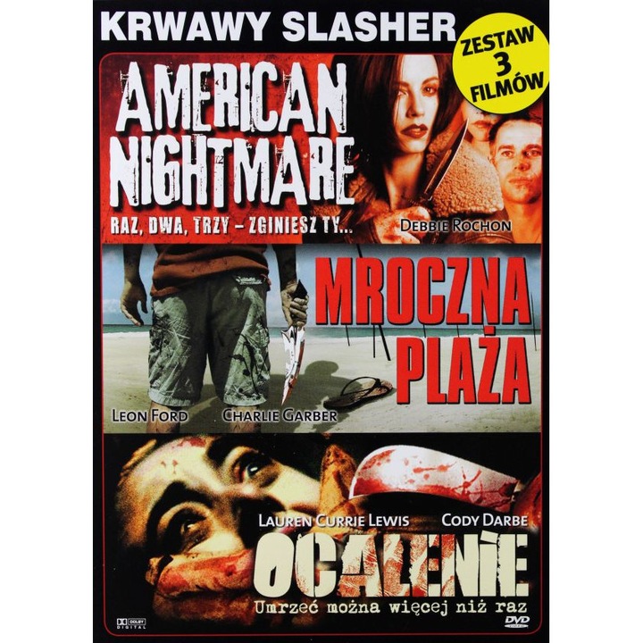 Pakiet Slasher: American nightmare / Mroczna plaża / Ocalenie [BOX] [3DVD]
