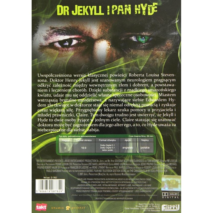 Dr. Jekyll and Mr. Hyde [DVD]