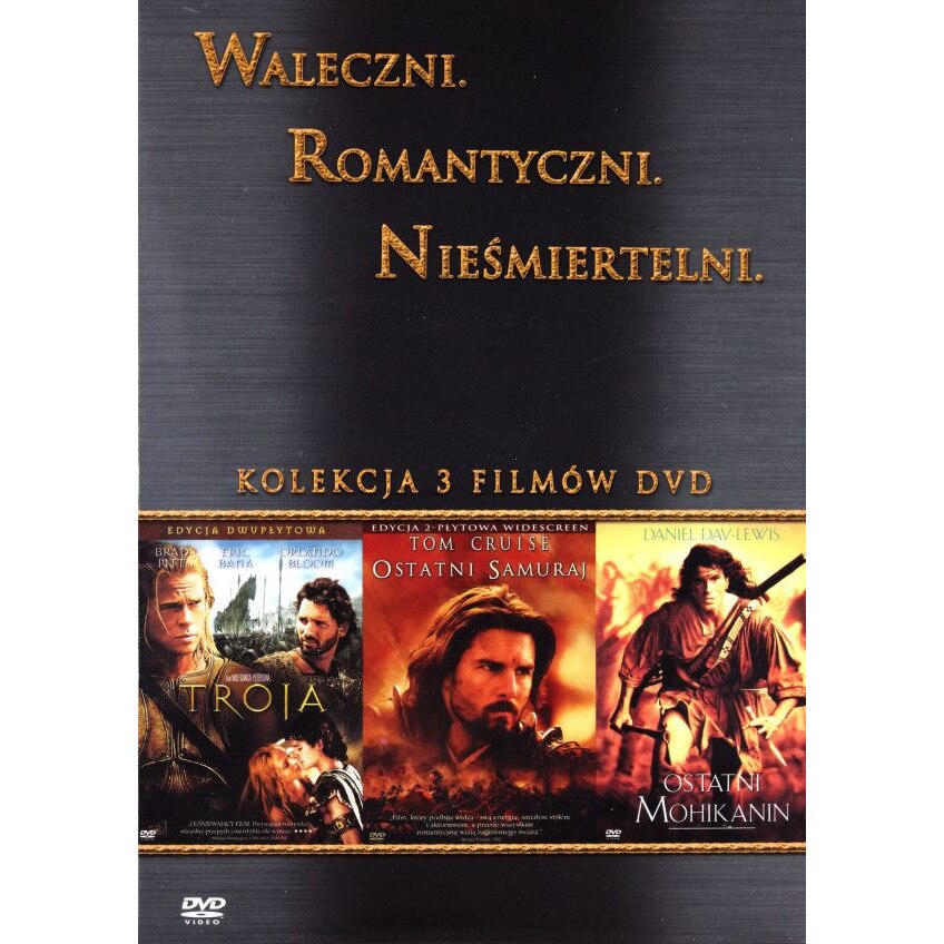 Troja / Ostatni Mohikanin / Ostatni Samuraj nowe wydanie [BOX] [4DVD ...