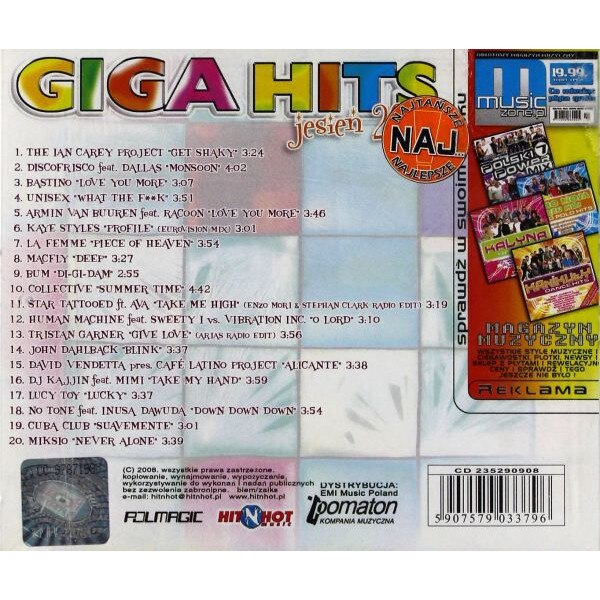 Giga Hits - Jesień 2008 (2008, CD) - Discogs