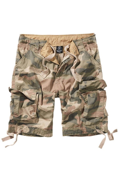 Pantaloni scurti BRANDIT, Urban Legend Shorts Light, Woodland, Bej/Verde masliniu/Camuflaj
