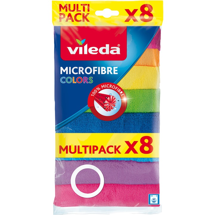 Set 8 lavete, Vileda, Microfibra