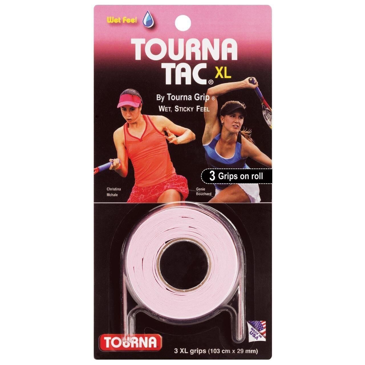 Overgrip TOURNA TAC, roz, 3 bucati