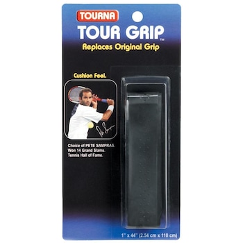 Grip perforat TOURNA SAMPRAS, 1.8mm, negru Grip perforat TOURNA SAMPRAS, 1.8mm, negru