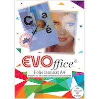 Folie de laminat EVOffice, 80 microni, 100 buc, A4