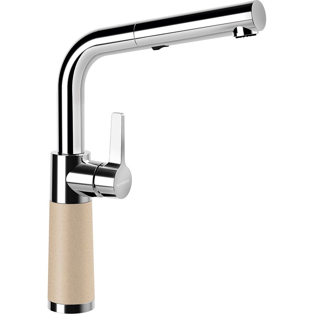 Baterie granit Schock SC-540 cu Dus Extractibil Moonstone, finisaj granit, rotatie tija la 360 grade