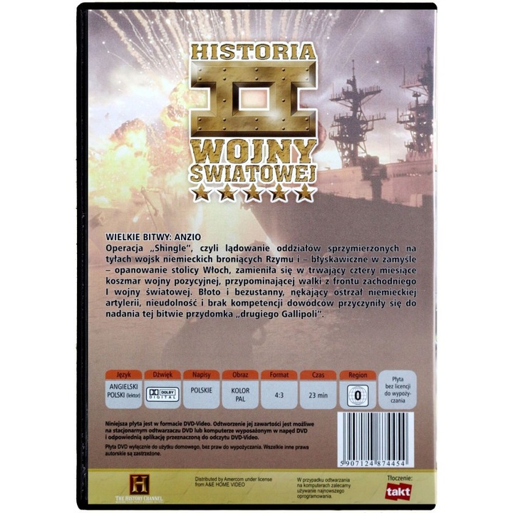 Encyklopedia II Wojny Światowej 57: Wielkie bitwy - Anzio [DVD] - eMAG.bg