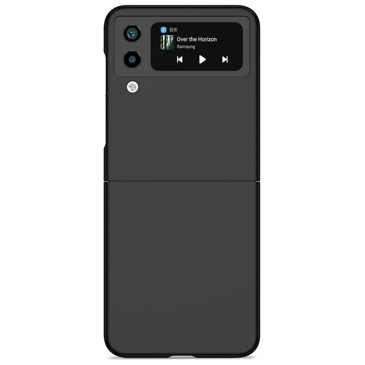 Капак, съвместим със Samsung Galaxy Z Flip 3, CoatDefense, тънък, черен