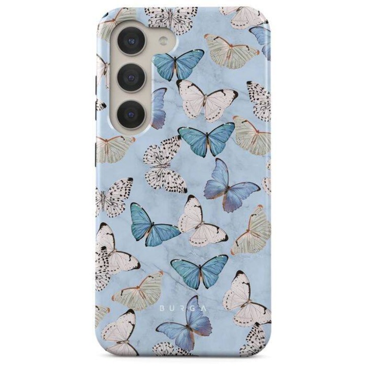 Husa Burga Dual Layer Give Me Butterflies compatibila cu Samsung Galaxy S23