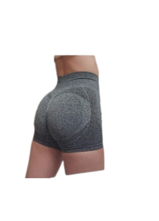 Colanti scurti dama, Izmael, Push up, Gri/negru, S