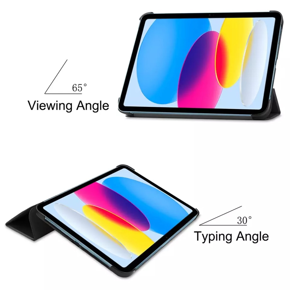 Husa pentru iPad 11 2025, iPad 10 2022 Light & UltraSlim, tip stand cu functie wake-up/sleep, Aiyando, graffiti