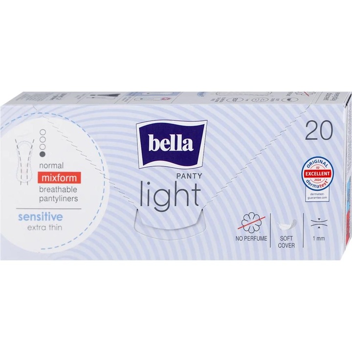 Set 6 x Absorbante Bella Panty, Sensitive x 20 Bucati