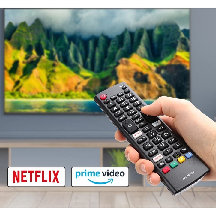Telecomanda pentru LG Smart TV AKB75675311, neagra