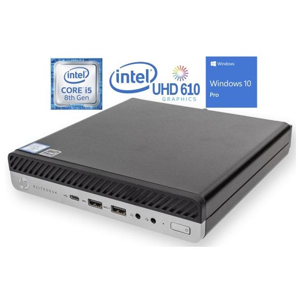 HP EliteDesk  G4 Mini PC, Intel Core i 3,0 GHz,  GB
