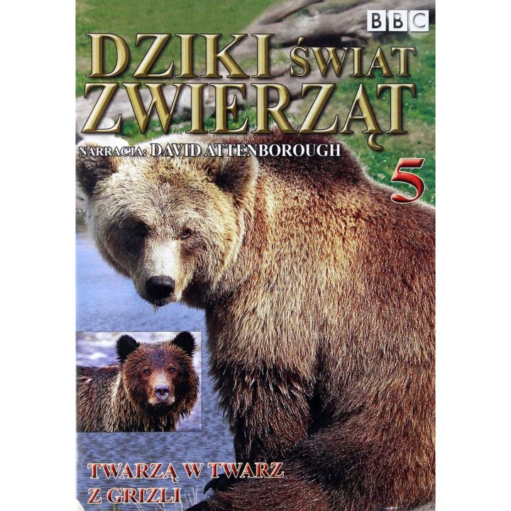 Dziki Świat Zwierząt 05: Twarzą w Twarz z Grizli (BBC) [DVD]