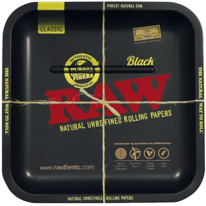 Tava pentru rulat tutun Raw Black Square, 23 x 23 cm