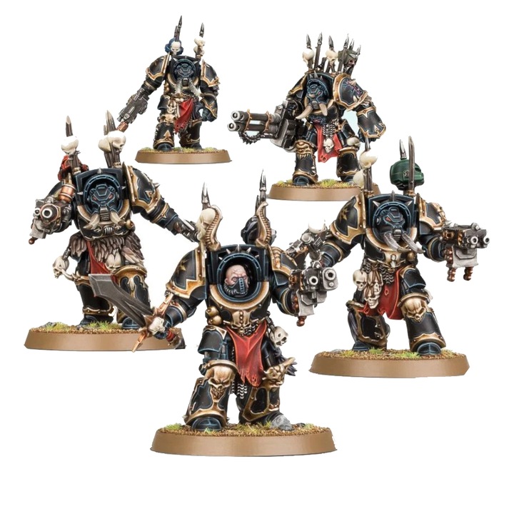 Pachet 5 Miniaturi Chaos Space Marines, Terminators, 5 cm