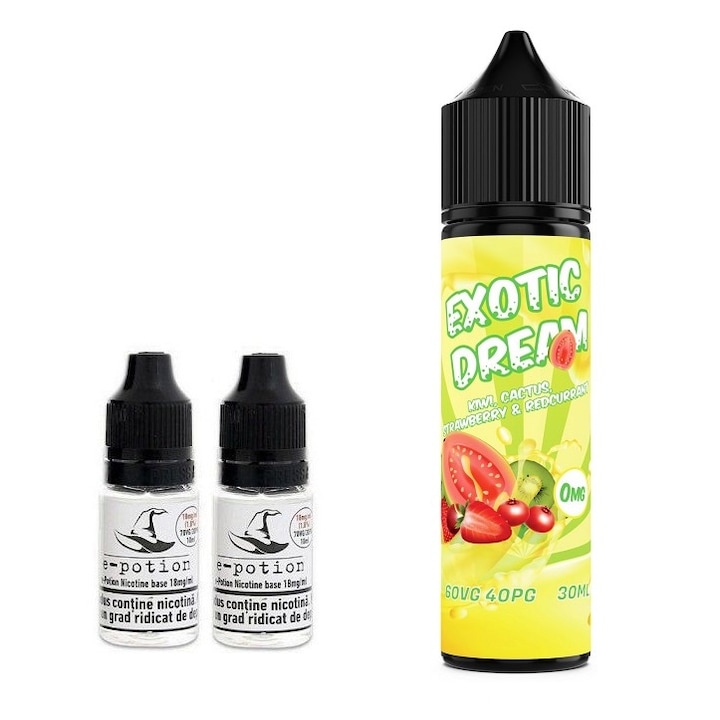Pachet Lichid Tigara Electronica Smokemania - Exotic Dream, 8mg/ml, 50ml cu Nicotina