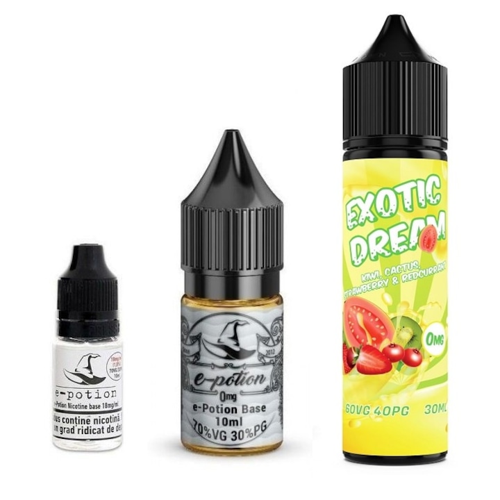Pachet Lichid Tigara Electronica Smokemania - Exotic Dream, 4mg/ml, 50ml cu Nicotina