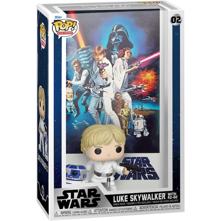 Figurina cu Carcasa de Protectie Funko POP, Movie Poster, Star Wars, A New Hope, 28 x 43 x 8,3 cm