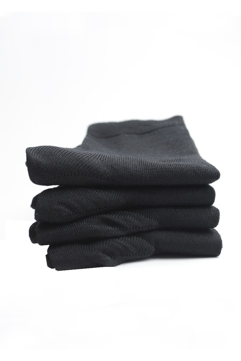 Set 4 sosete lana merinos, negre