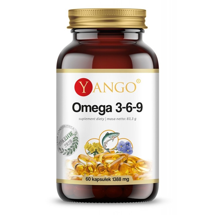 Омега 3-6-9 Ненаситени мастни киселини Yango, 60 капсули