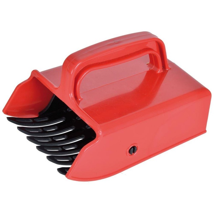 Tocator fructe, Orion, Inox, Plastic, Rosu, Argintiu