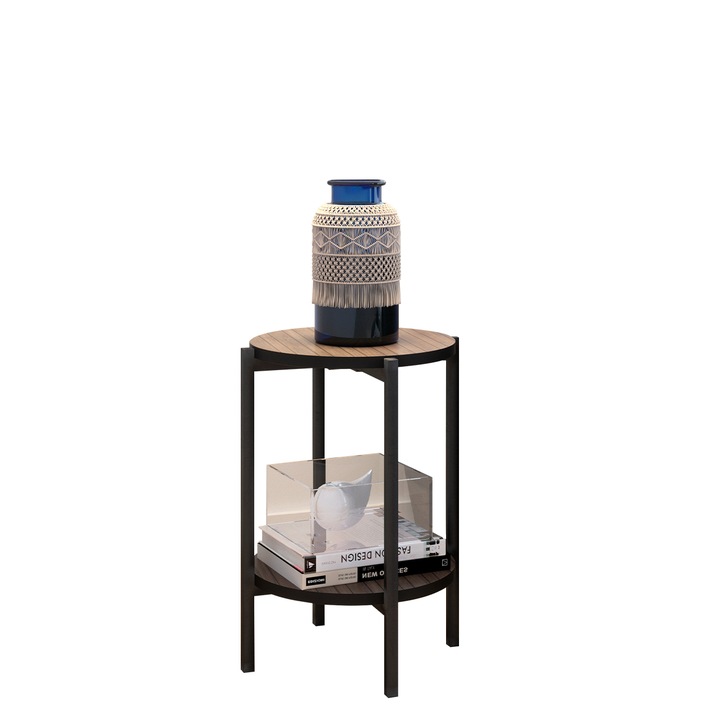 Masuta Batasu D 01, MIRJAN 24, 45x45x60, negru / maro