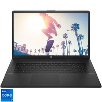 Laptop HP 17-cn2008nq cu procesor Intel Core i7-1255U pana la 4.70 GHz, 17", Full HD, IPS, 8GB DDR4, 512GB SSD, NVIDIA GeForce MX550 2GB, Free DOS, Jet Black