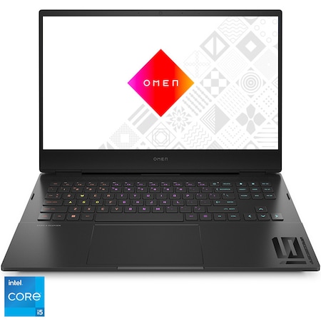 Laptop Gaming HP OMEN 16-k0029nq cu procesor Intel® Core™ i5-12500H pana la 4.50 GHz, 16.1", Full HD, IPS, 144 Hz, 16GB, 1TB SSD, NVIDIA GeForce RTX 3050 Ti 4GB, Free DOS, Shadow Black