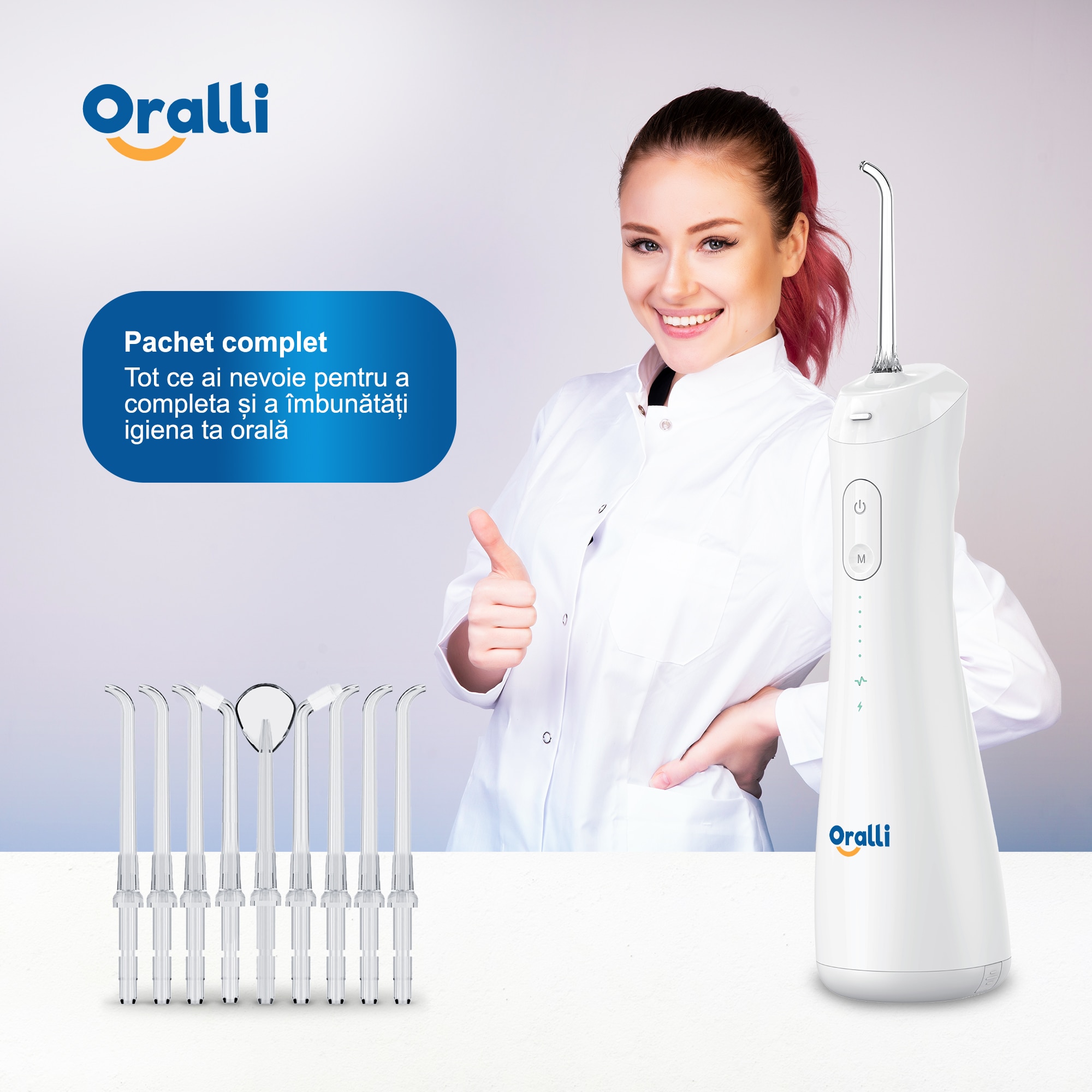 Irigator Oral Profesional Portabil Oralli Family Pentru Dus Bucal 6 irigator-oral-profesional-portabil-oralli-family-pentru-dus-bucal-6