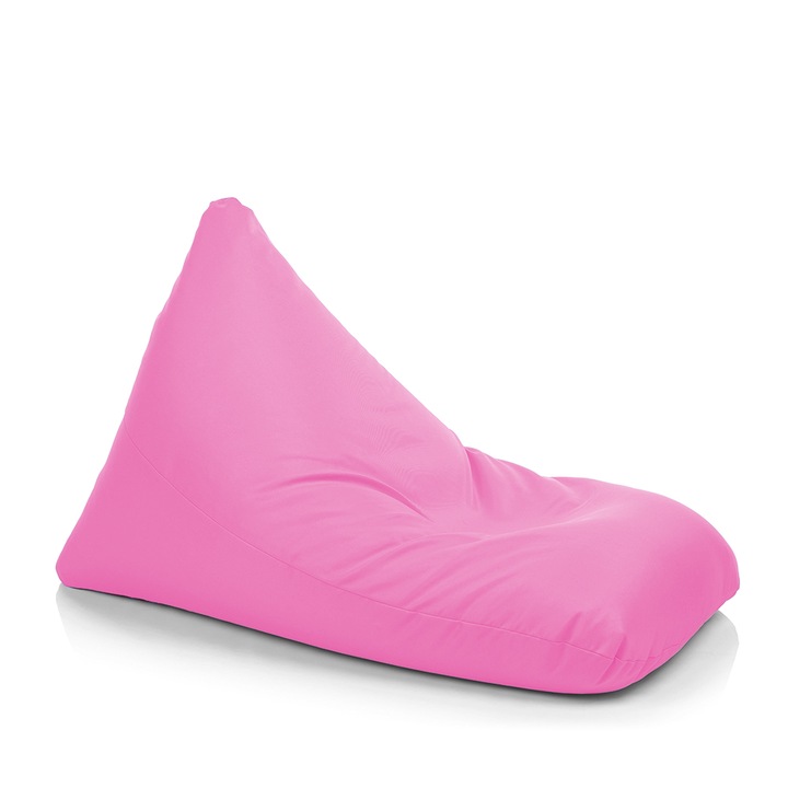 Fotoliu puf tip beanbag Lazyboy, model Lazy, impermeabil, dehusabil, Dirtproof, Interior/exterior, culoare roz