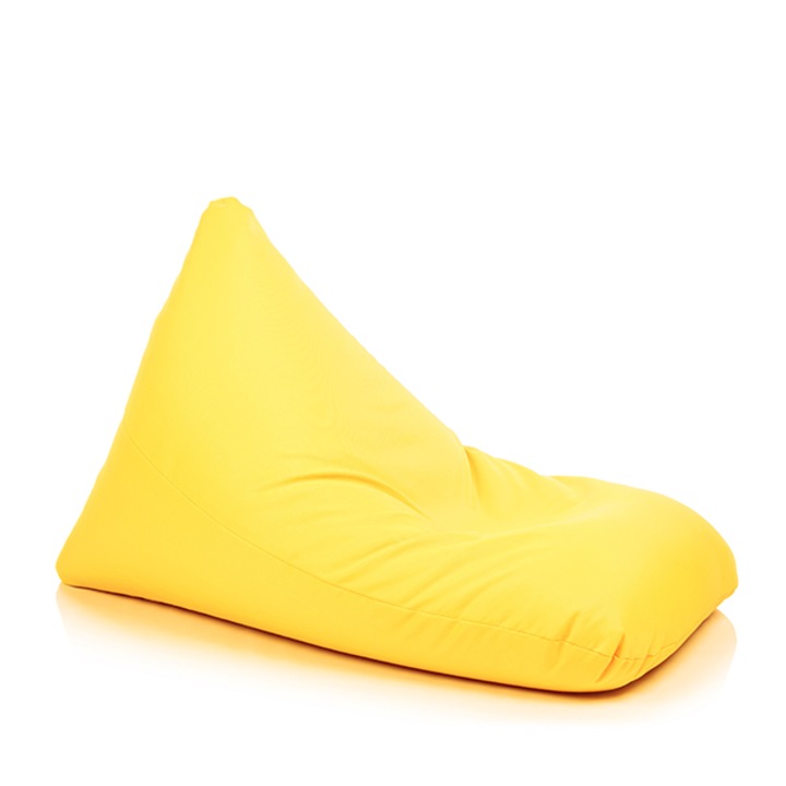 Fotoliu puf tip beanbag Lazyboy, model Lazy, impermeabil, dehusabil, Dirtproof, Interior/exterior, culoare galben