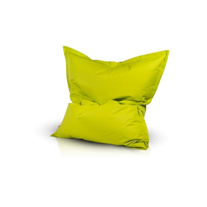 Fotoliu puf tip perna pentru copii Lazyboy Pillow S, impermeabil, dehusabil, husa interioara, lavabil, marime 100 x 140 cm, culoare verde lime