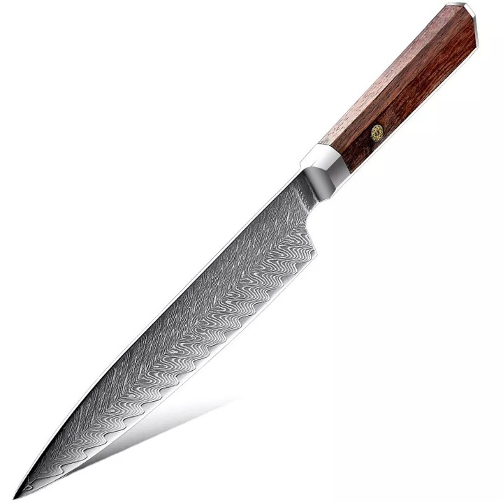 Cutit de bucatarie Iwaki, IZMAEL, Otel, 33cm, Maro