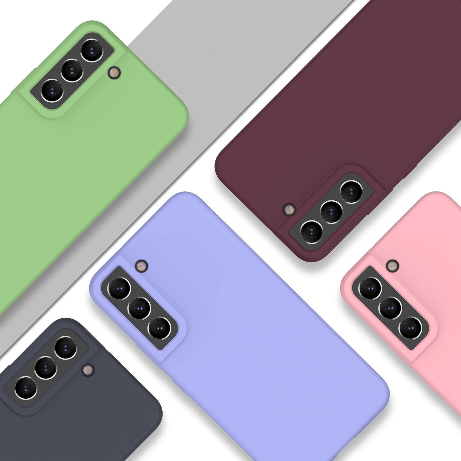 Husa Daden® Soft Silicone compatibila cu Samsung S21, Interior din Microfibra, Protectie sporita, Rosu