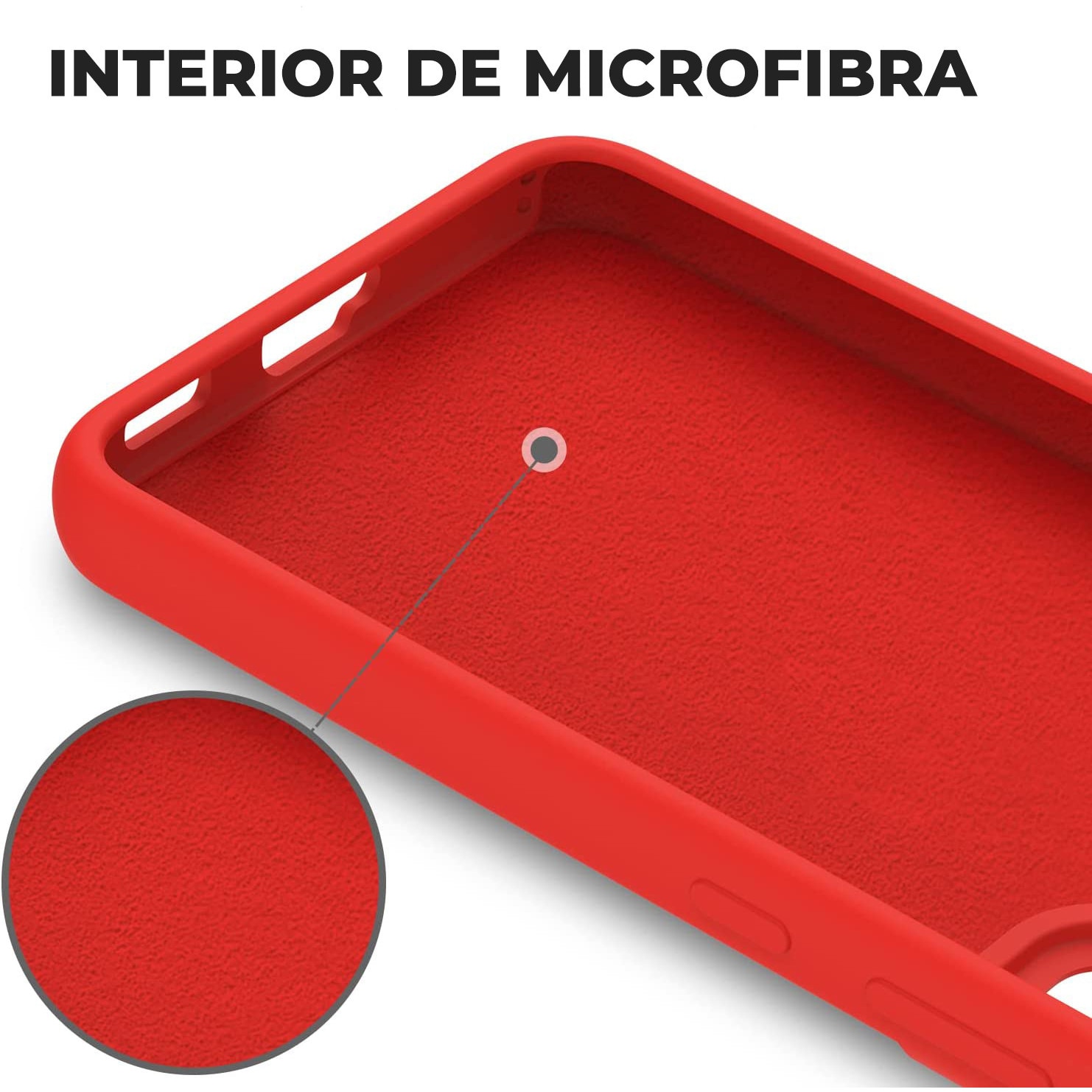 Husa Daden® Soft Silicone compatibila cu Samsung S21, Interior din Microfibra, Protectie sporita, Rosu