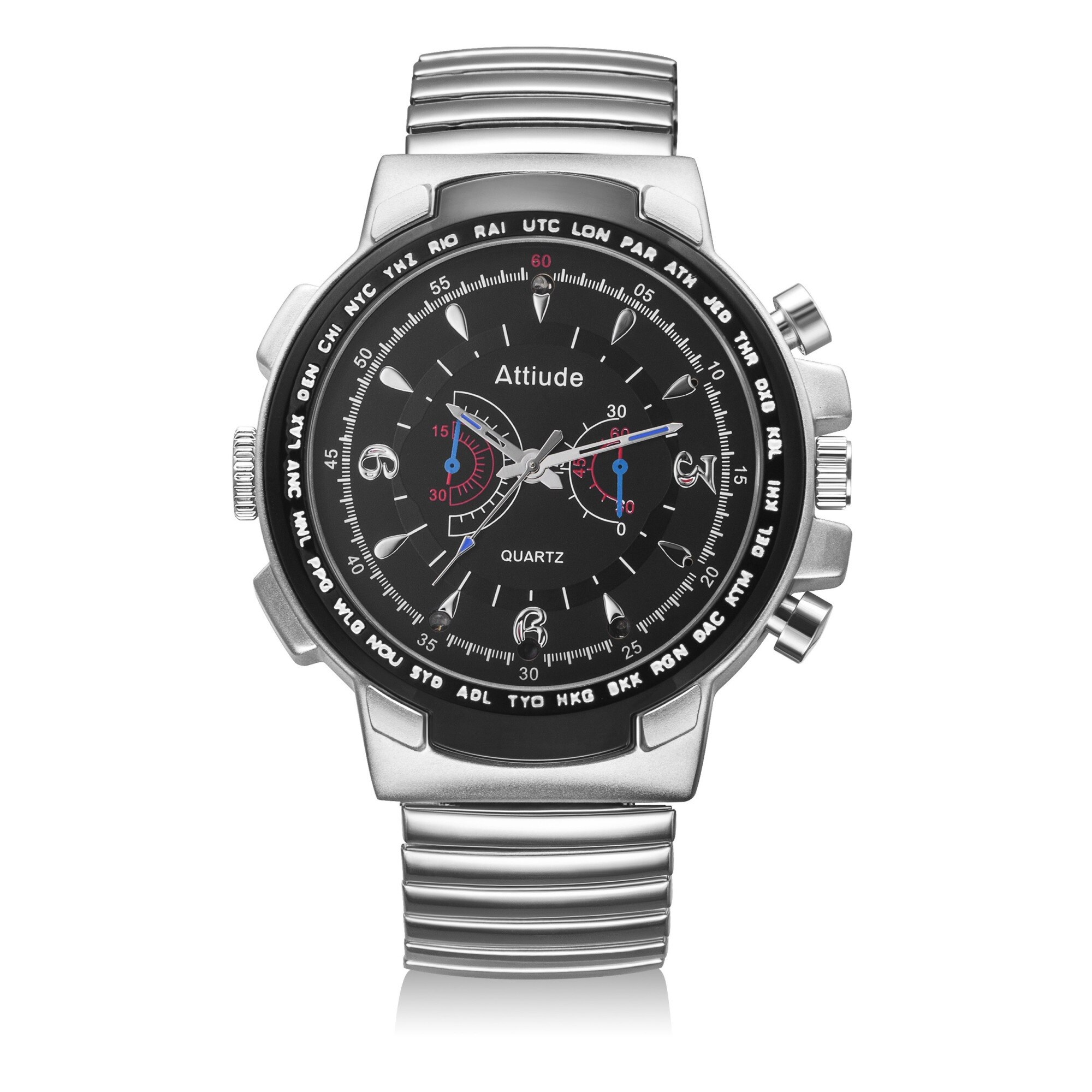 Ceas Spion cu Camera Full HD iUni SpyCam W4, Night Vision, Foto, Video, Reportofon, 8GB